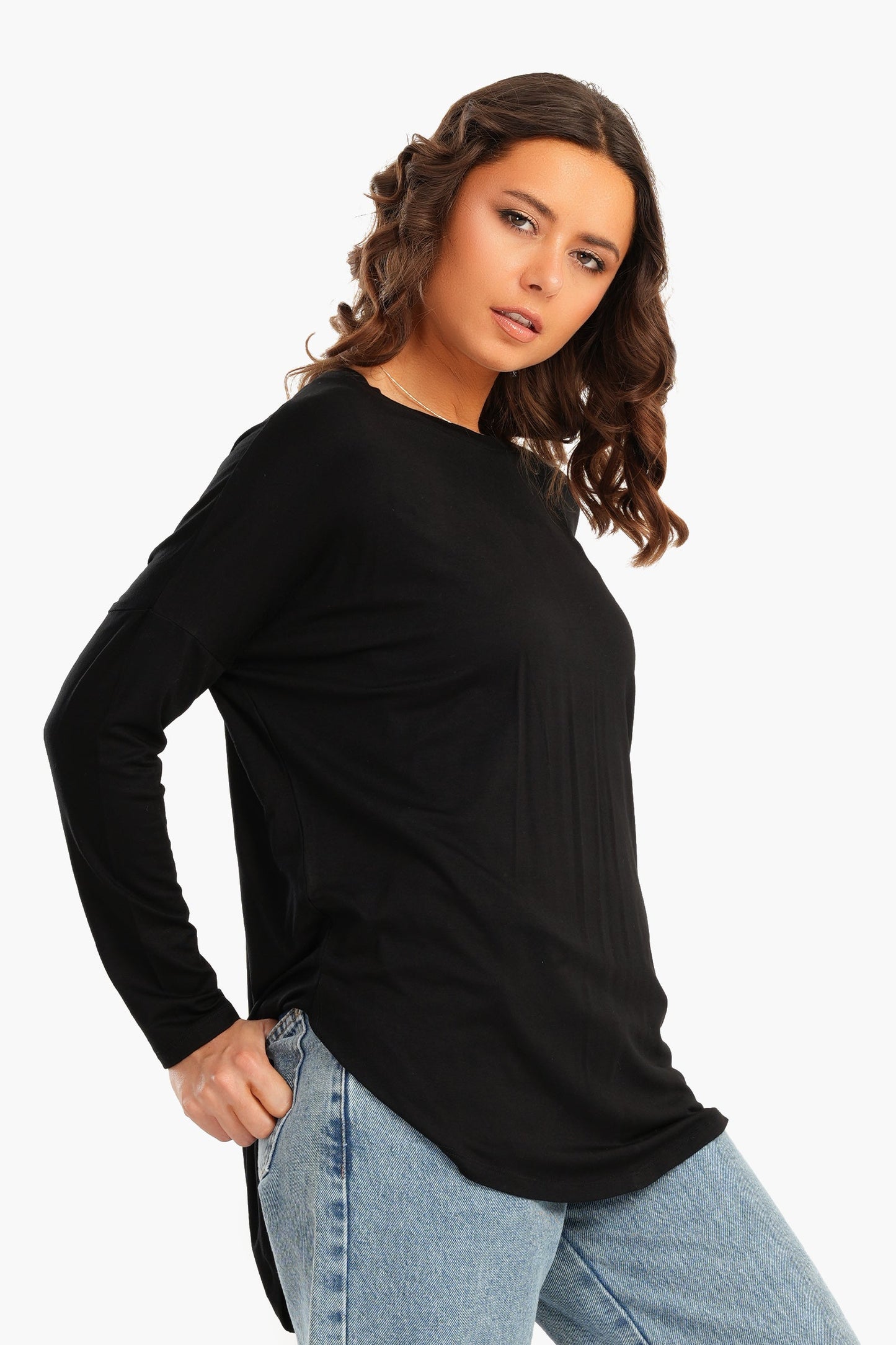 Long Sleeves Plain T-Shirt