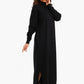 Ribbed High Neck Wool Dress