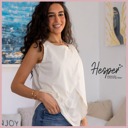 Essential Sleeveless Nursing & Maternity Shirt