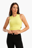 Carina Ribbed Top with Cut Out Sides