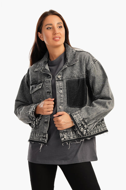 Carina Grey Denim Jacket