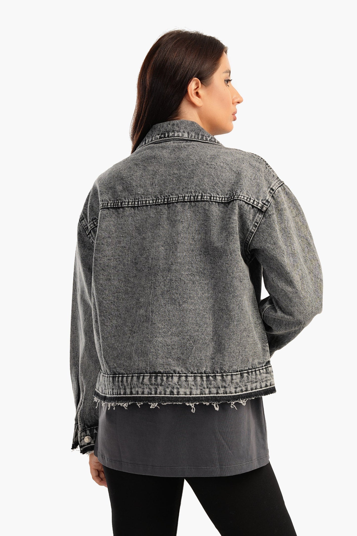 Carina Grey Denim Jacket