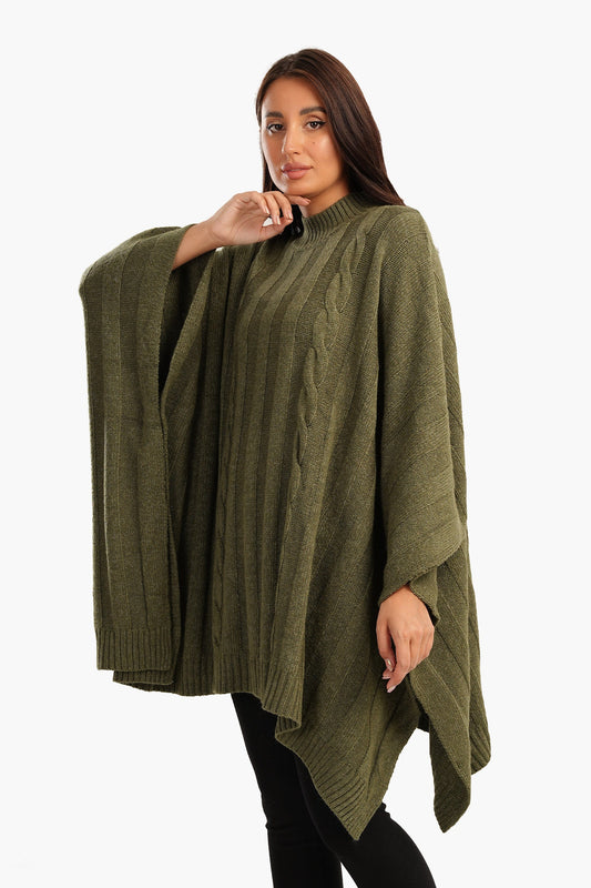 Carina Slip-On High Neck Poncho