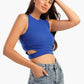 Carina Ribbed Top with Cut Out Sides