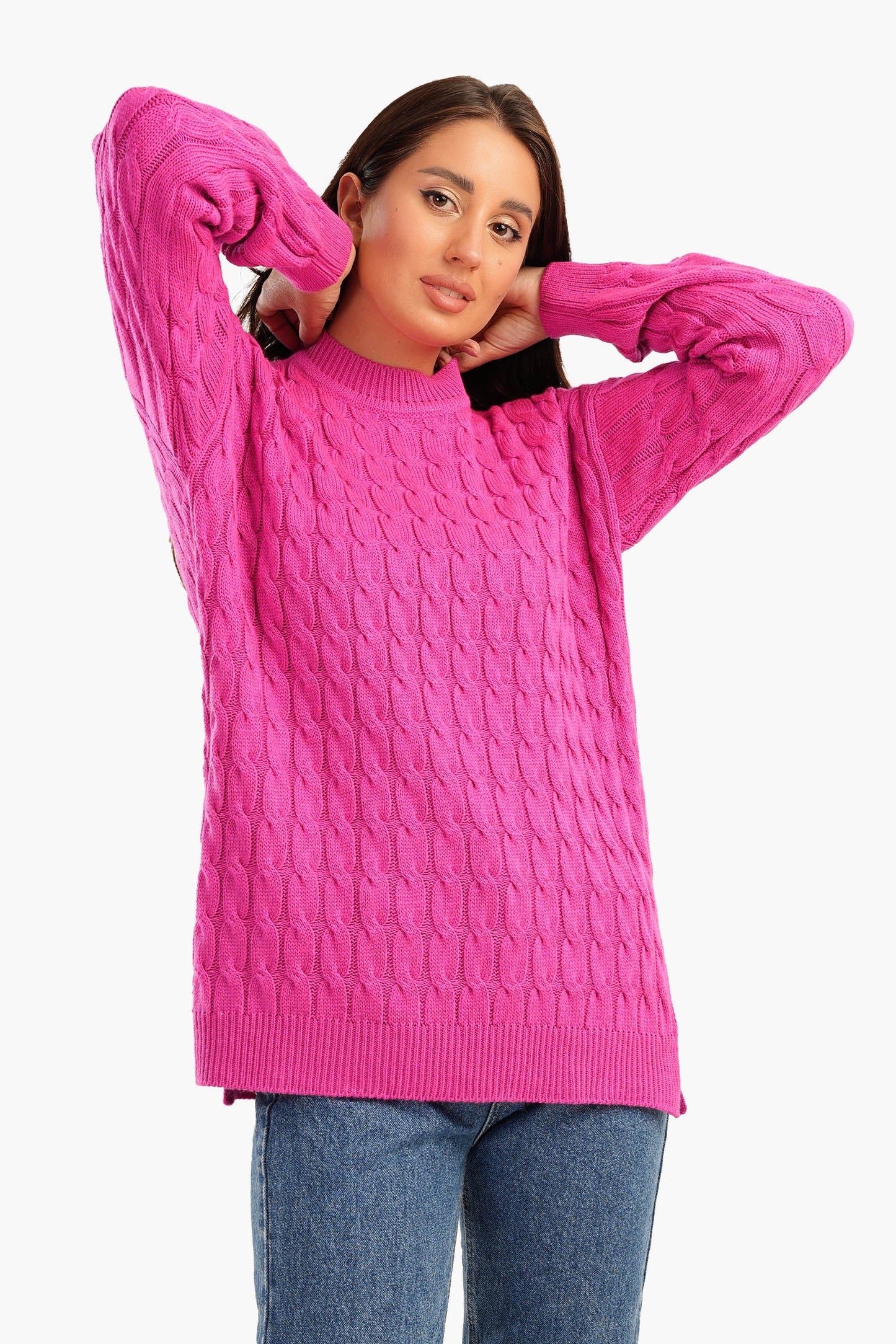 Carina Knitted Pullover with Slits