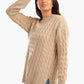 Carina Knitted Pullover with Slits