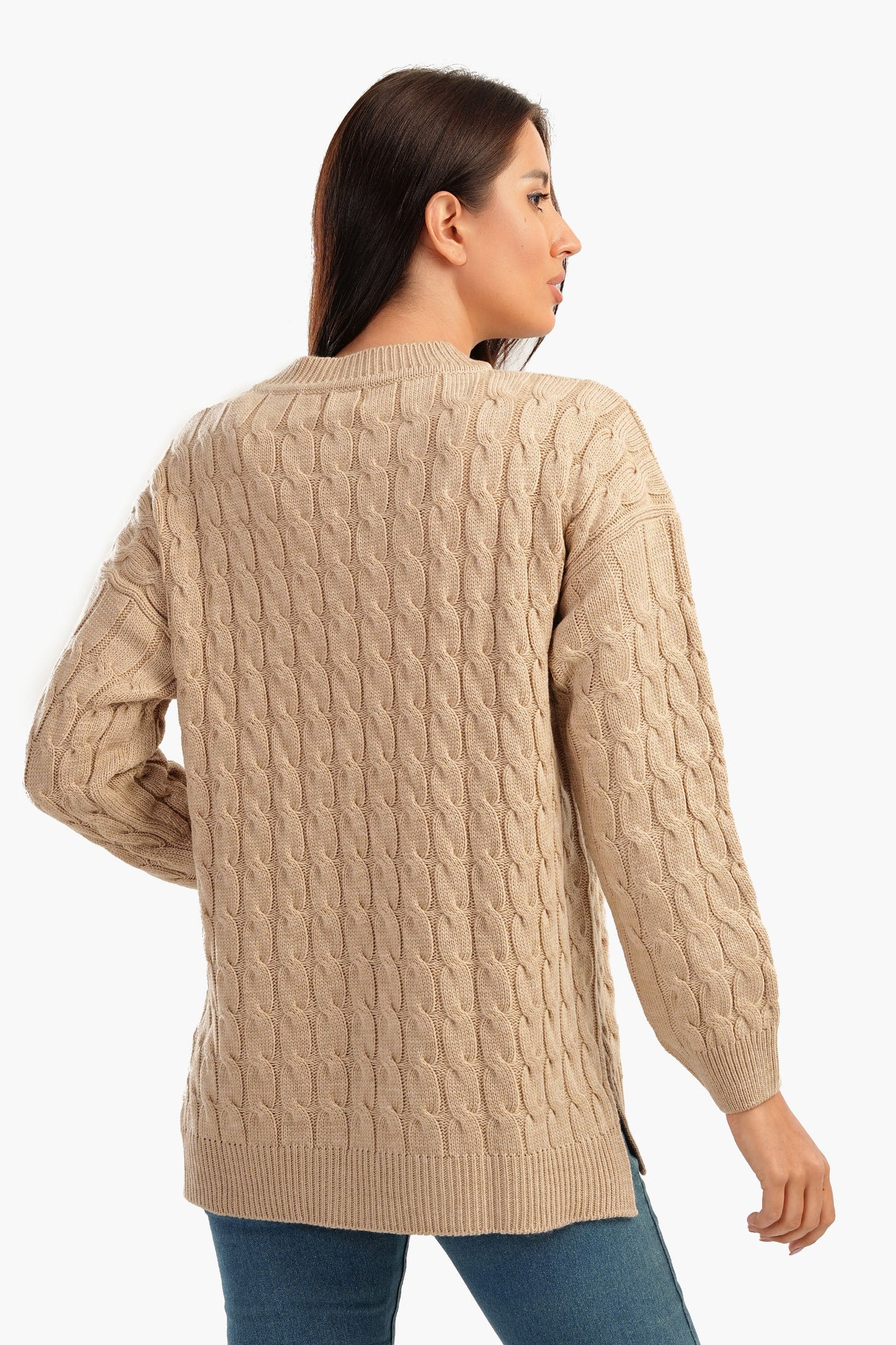 Carina Knitted Pullover with Slits