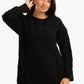 Cable Knitted Round Neck Pullover