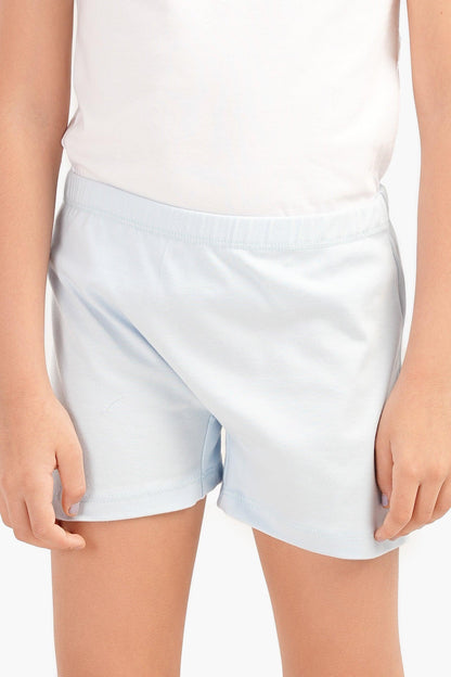 مجموعة من 3 شورتات قصيرة سادة للبنات