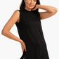 Black Viscose Regular Fit Top