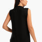 Black Viscose Regular Fit Top