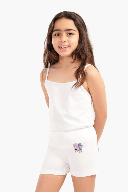 مجموعة من 3 شورتات مطبوعة للبنات