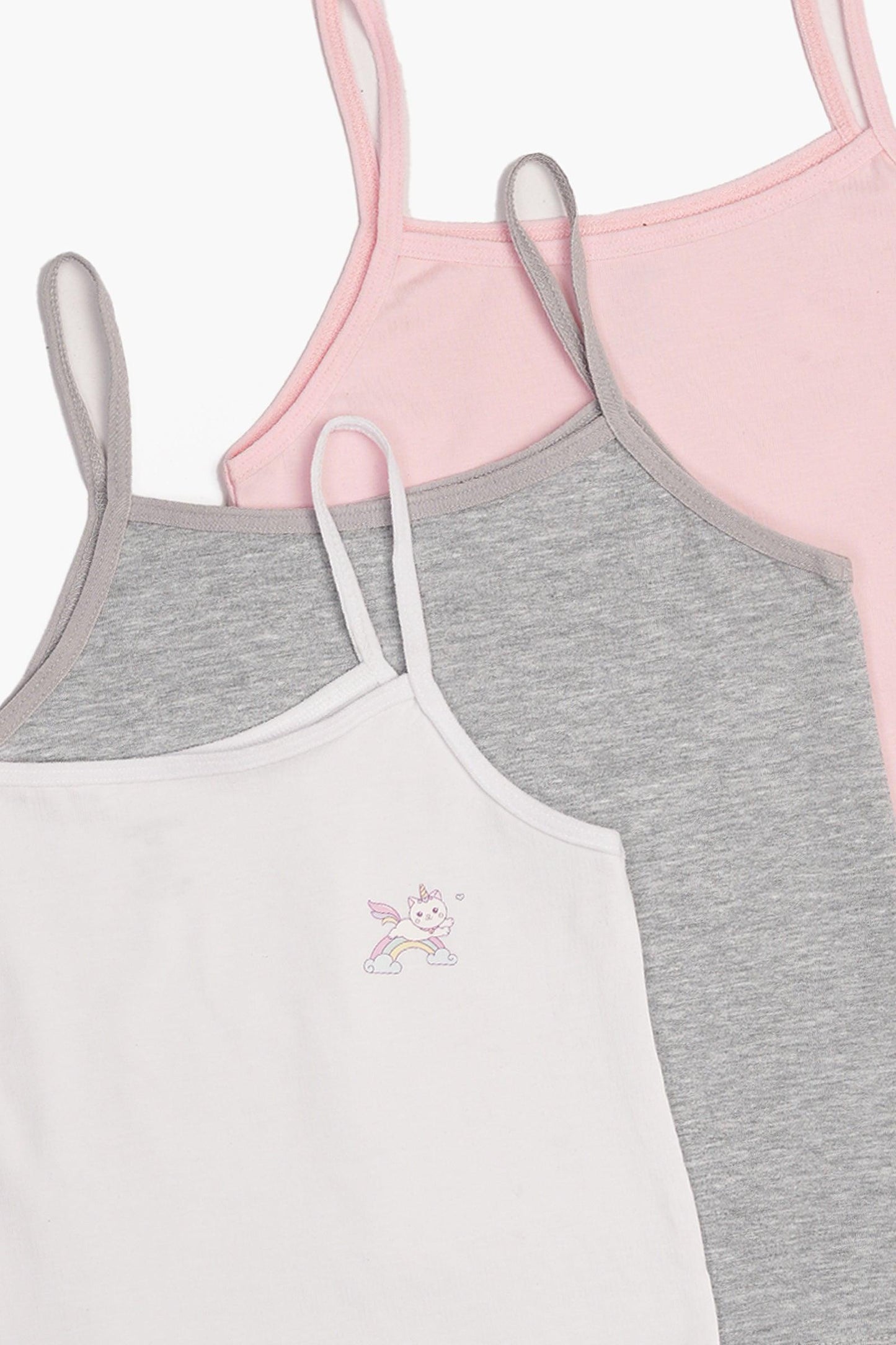Pack of 3 Cami Tops for Girls
