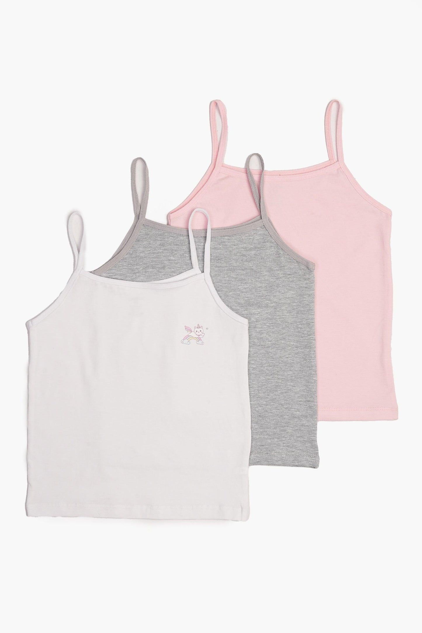 Pack of 3 Cami Tops for Girls