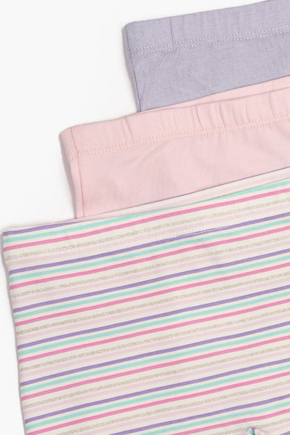 مجموعة من 3 شورتات قصيرة للبنات