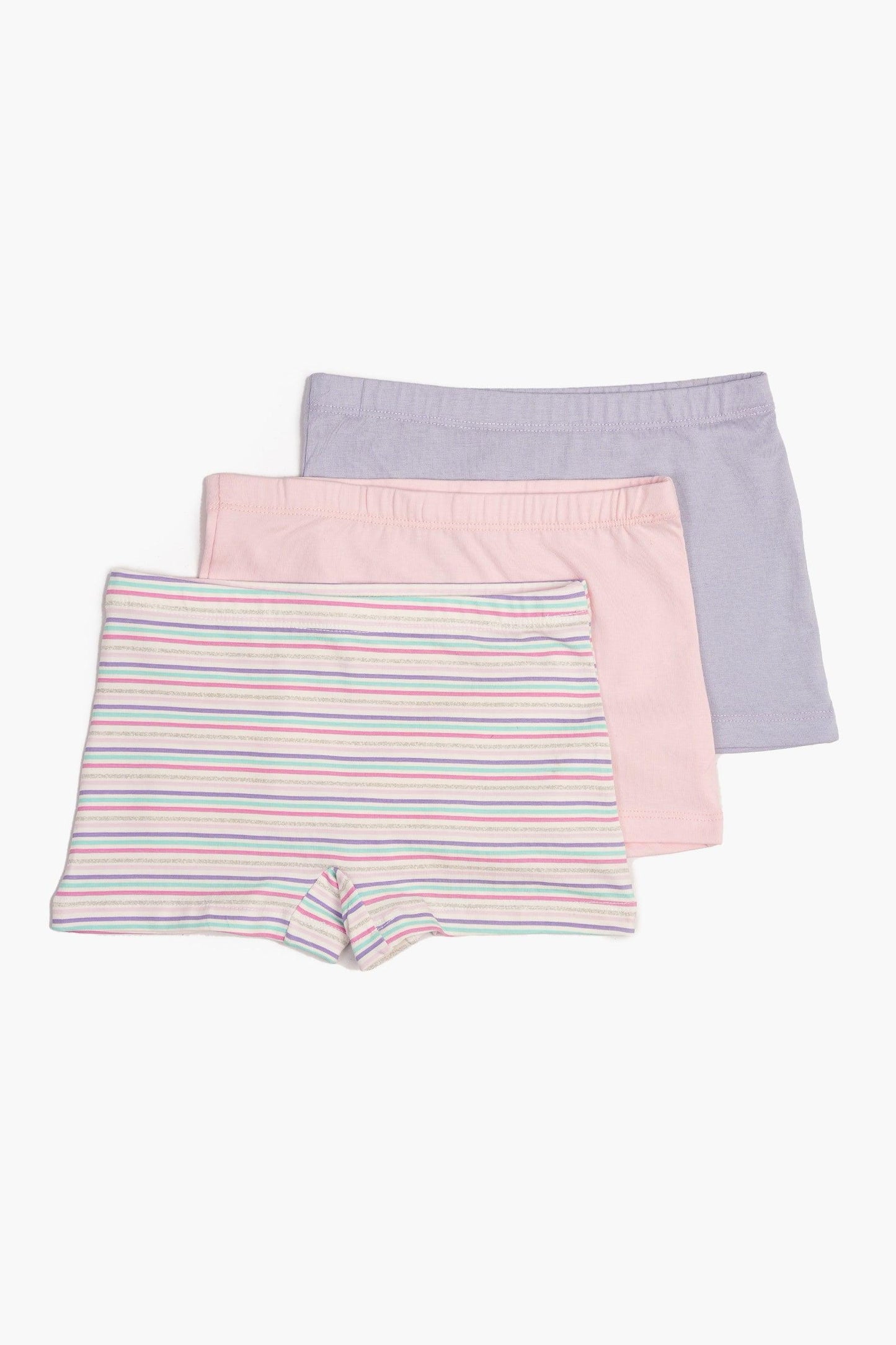 Pack of 3 Brief Shorts for Girls