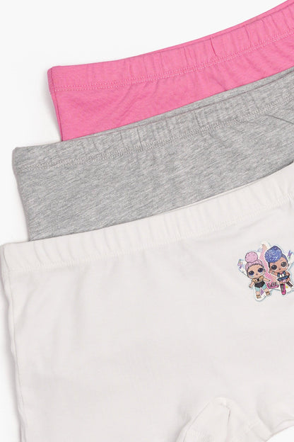 مجموعة من 3 شورتات مطبوعة للبنات