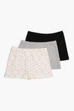 Pack of 3 Brief Shorts for Girls