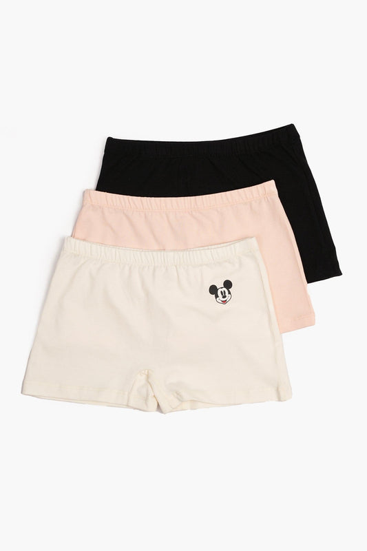 Pack of 3 Brief Shorts for Teen Girls