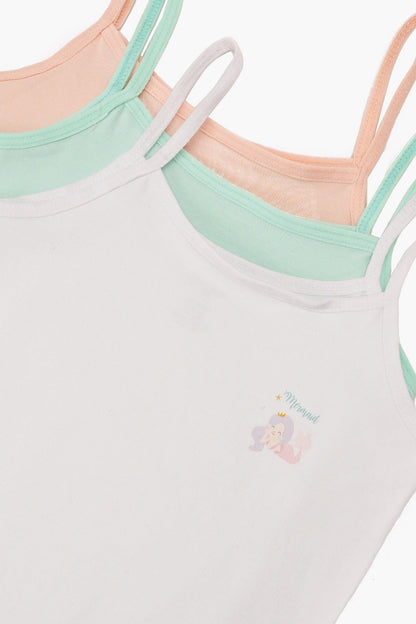 مجموعة من 3 قمصان داخلية للبنات