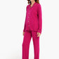 Viscose Contrast Piping Pyjama Set