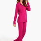 Viscose Contrast Piping Pyjama Set