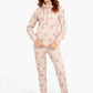 Velvet All Over Print Pyjama Set