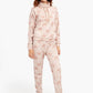 Velvet All Over Print Pyjama Set