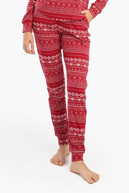 Christmas-Themed Slim Fit Pyjama Pants