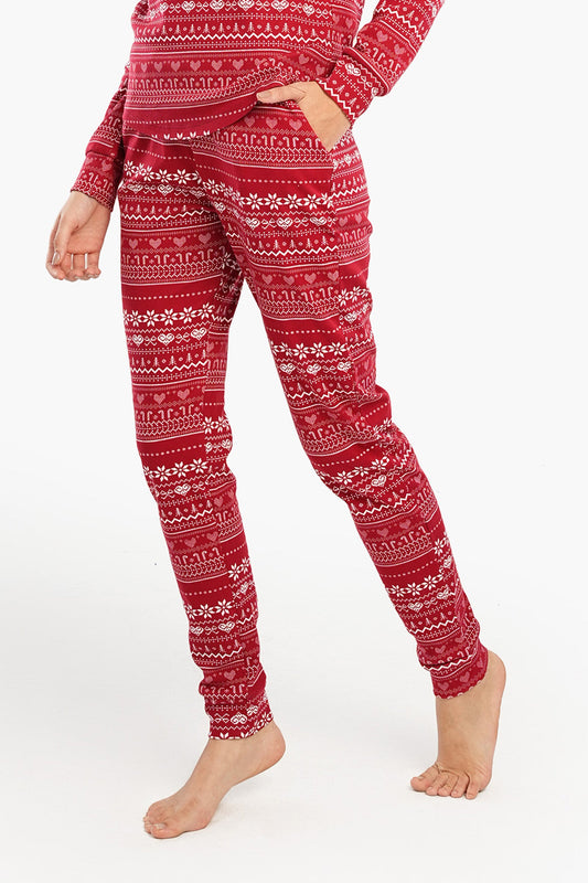 Christmas-Themed Slim Fit Pyjama Pants