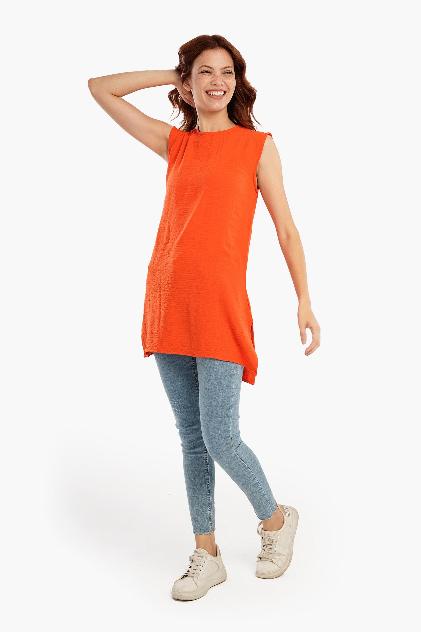 Lightweight Round Neck Blouse