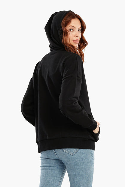 هودي صالة مع سحاب للإغلاق