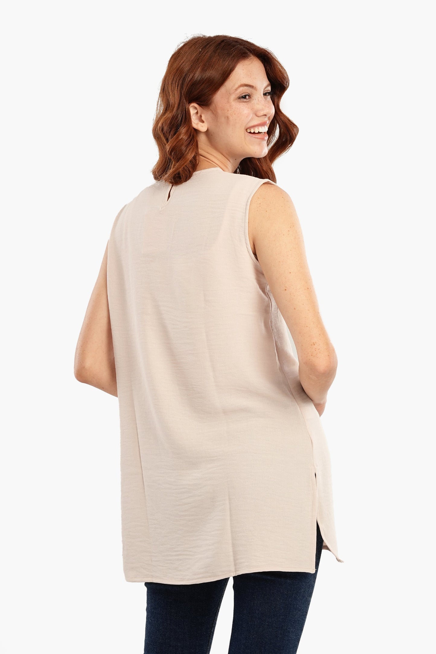 Lightweight Round Neck Blouse