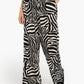 Self-Patterned Straight Leg Pyjama Pants