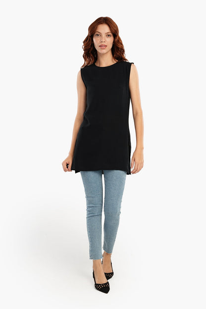 Lightweight Round Neck Blouse