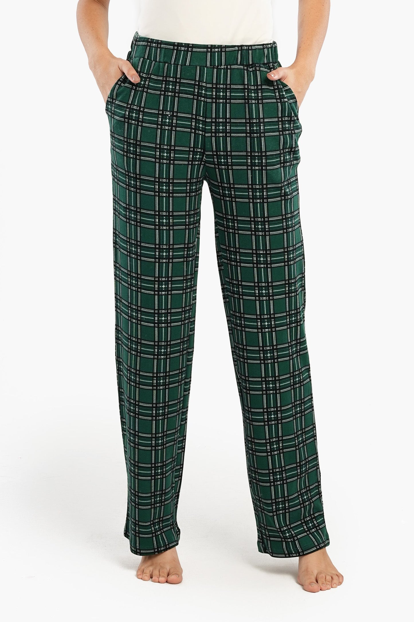 Checkered Straight Leg Pyjama Pants