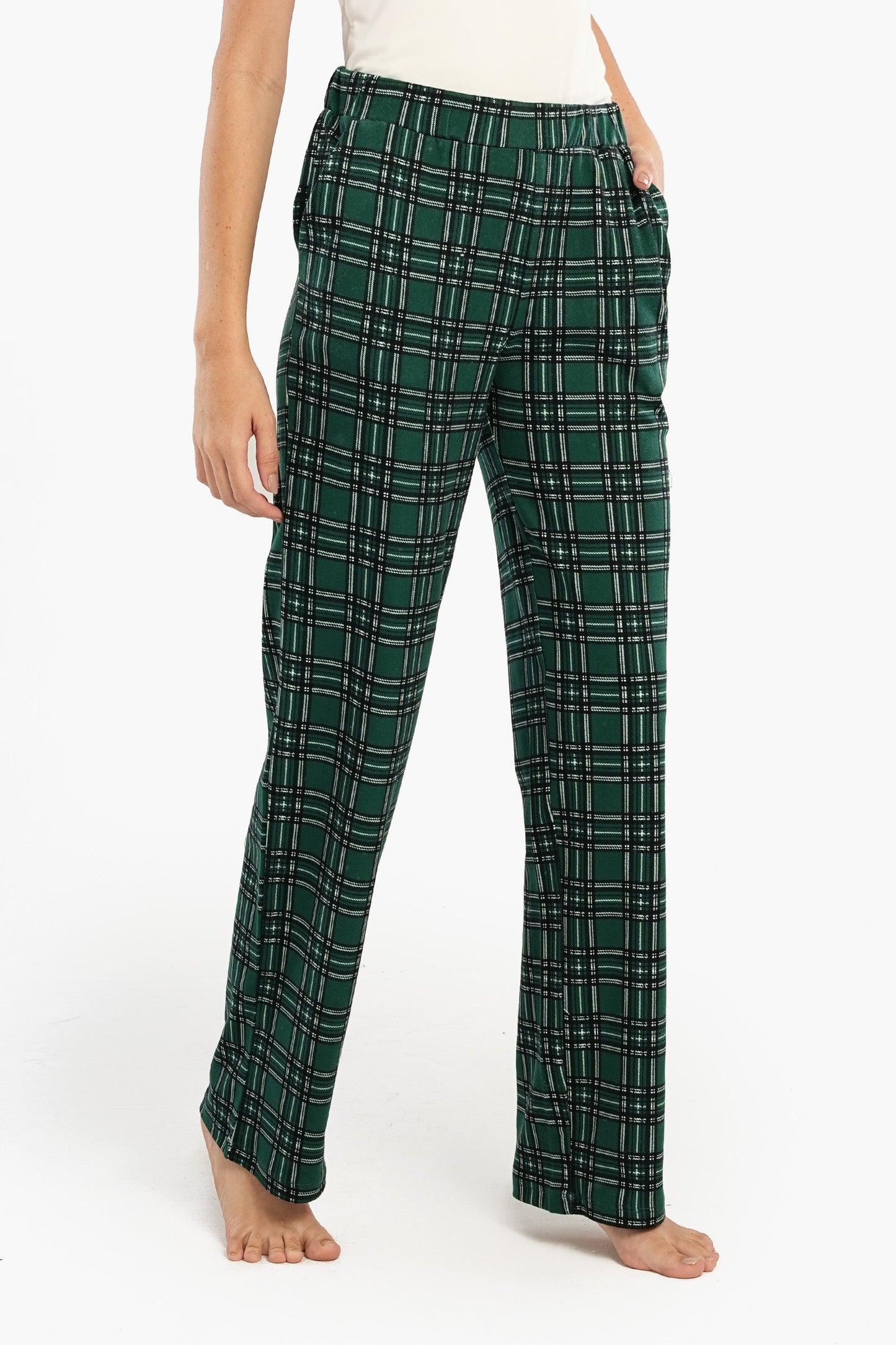 Checkered Straight Leg Pyjama Pants