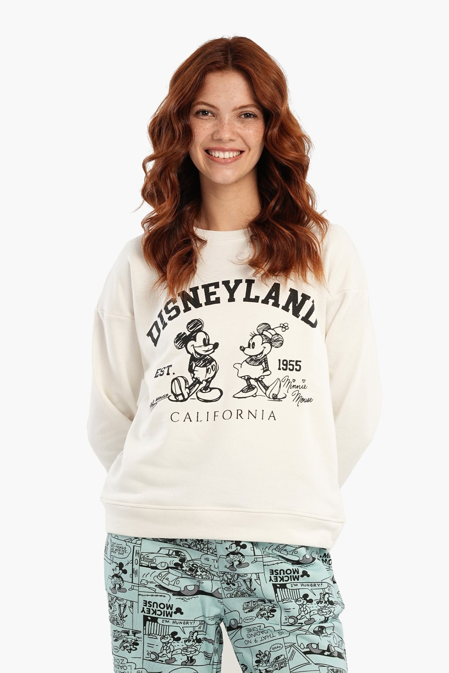 Disneyland Printed Long Sleeve Pyjama Top