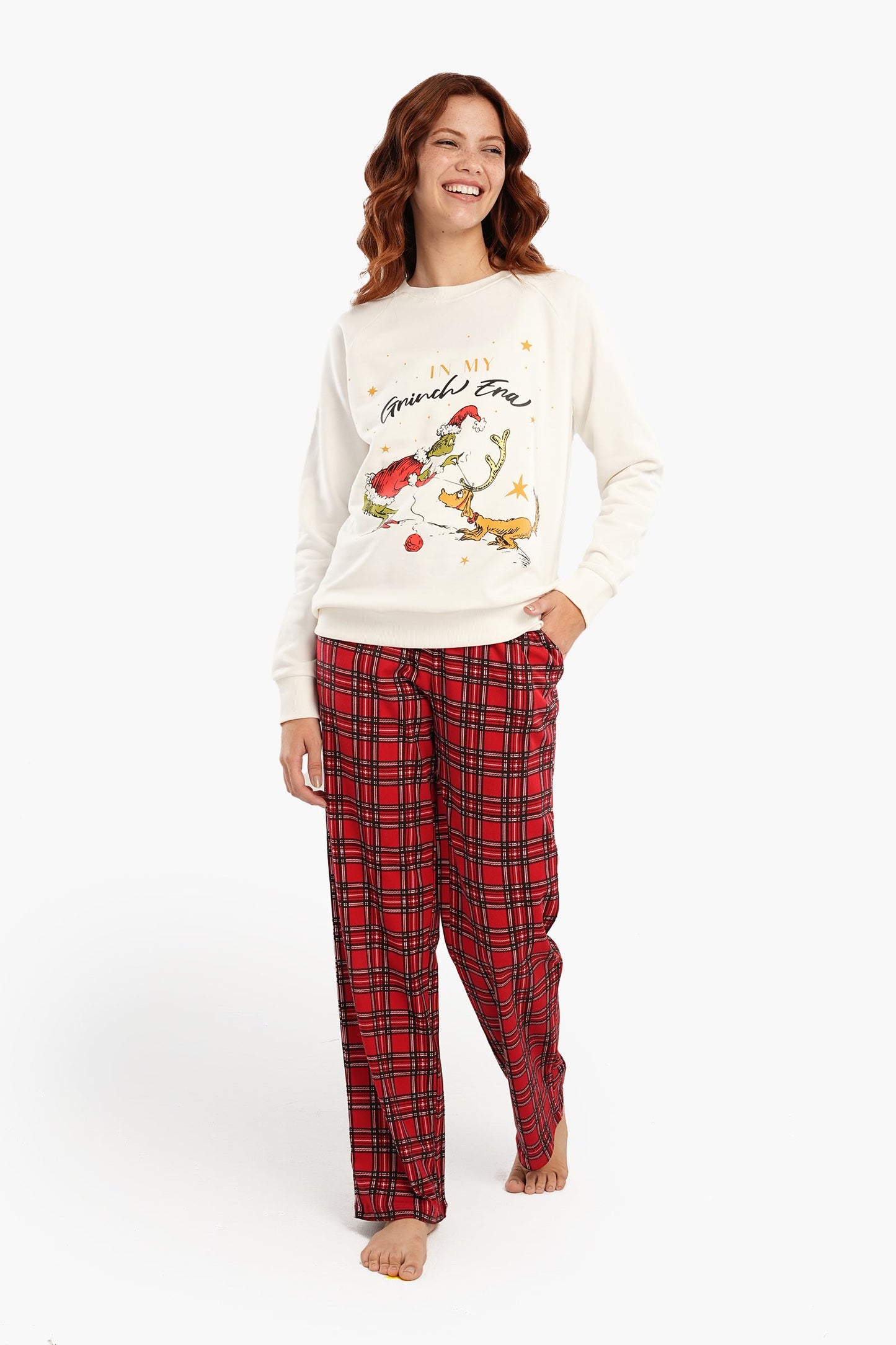 Checkered Straight Leg Pyjama Pants