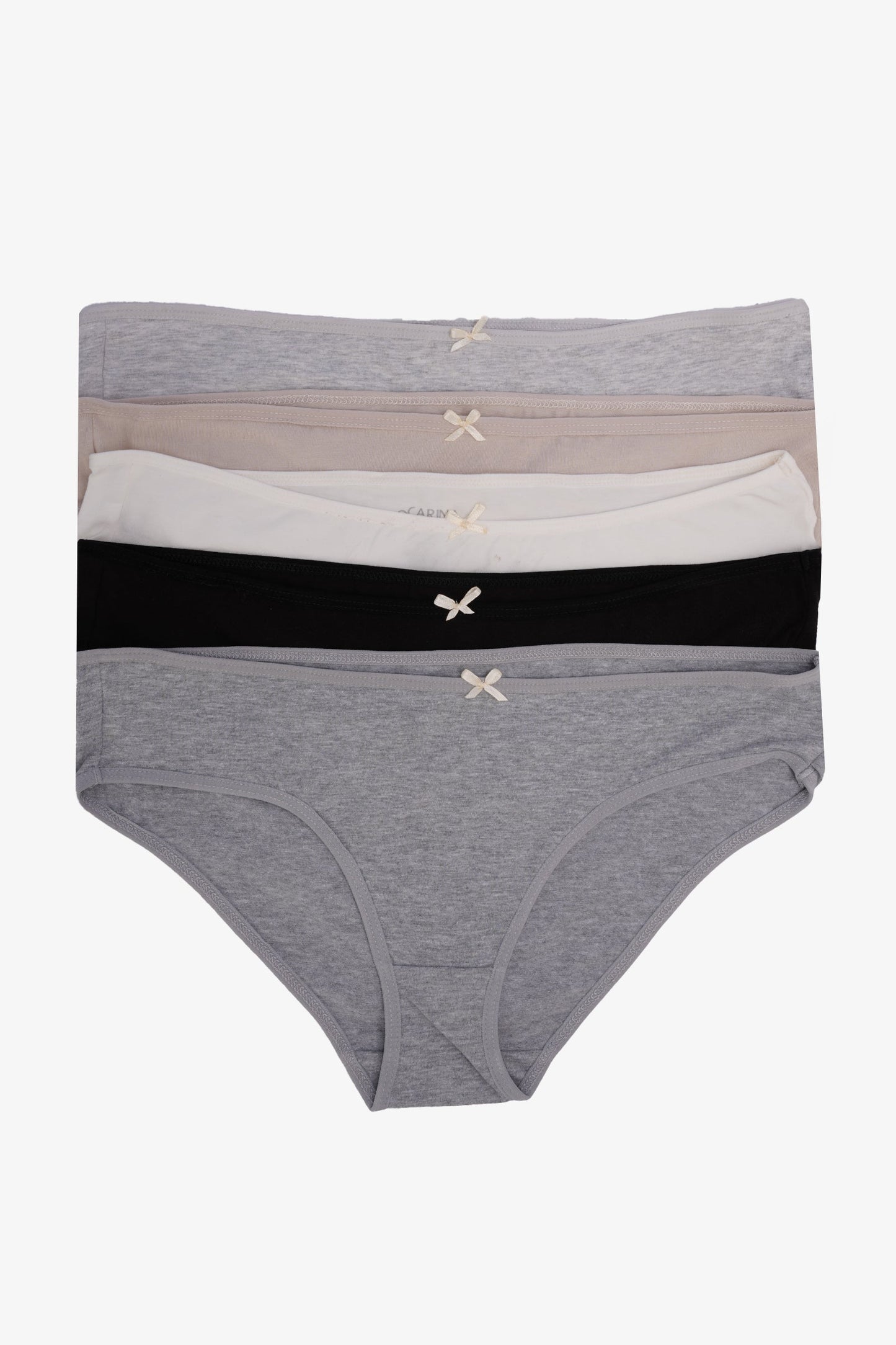 مجموعة من 5 سراويل بيكيني ملونة