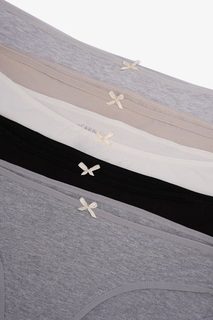 مجموعة من 5 سراويل بيكيني ملونة