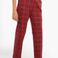 Checkered Straight Leg Pyjama Pants