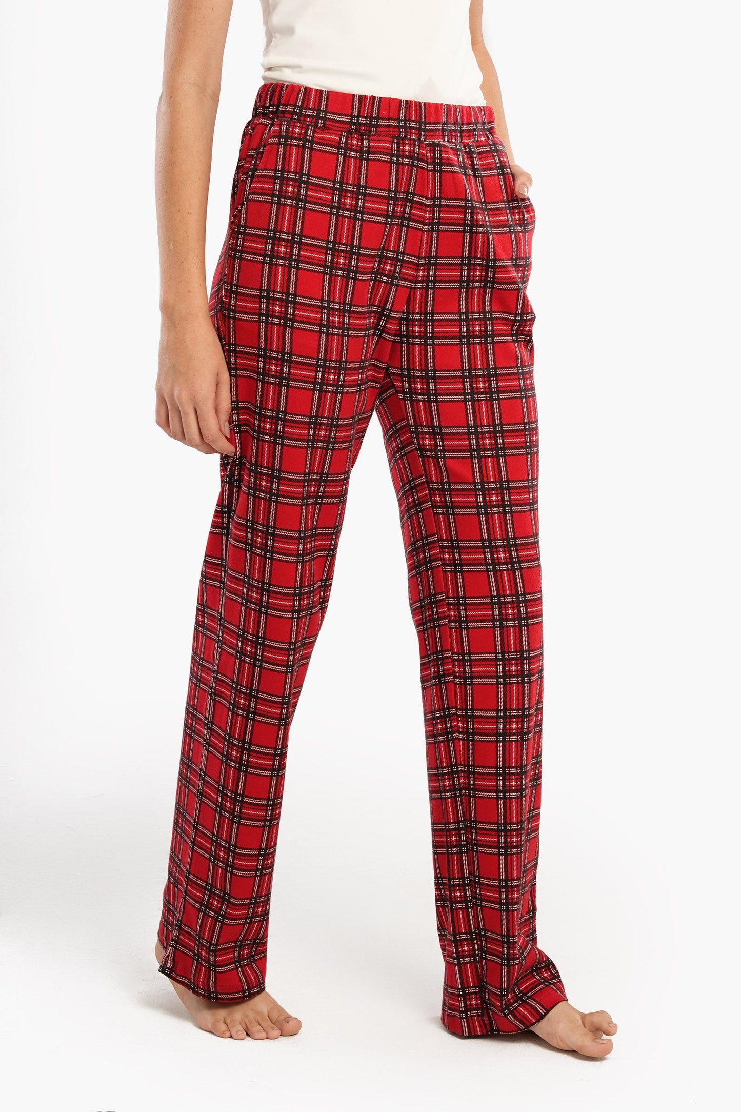 Checkered Straight Leg Pyjama Pants