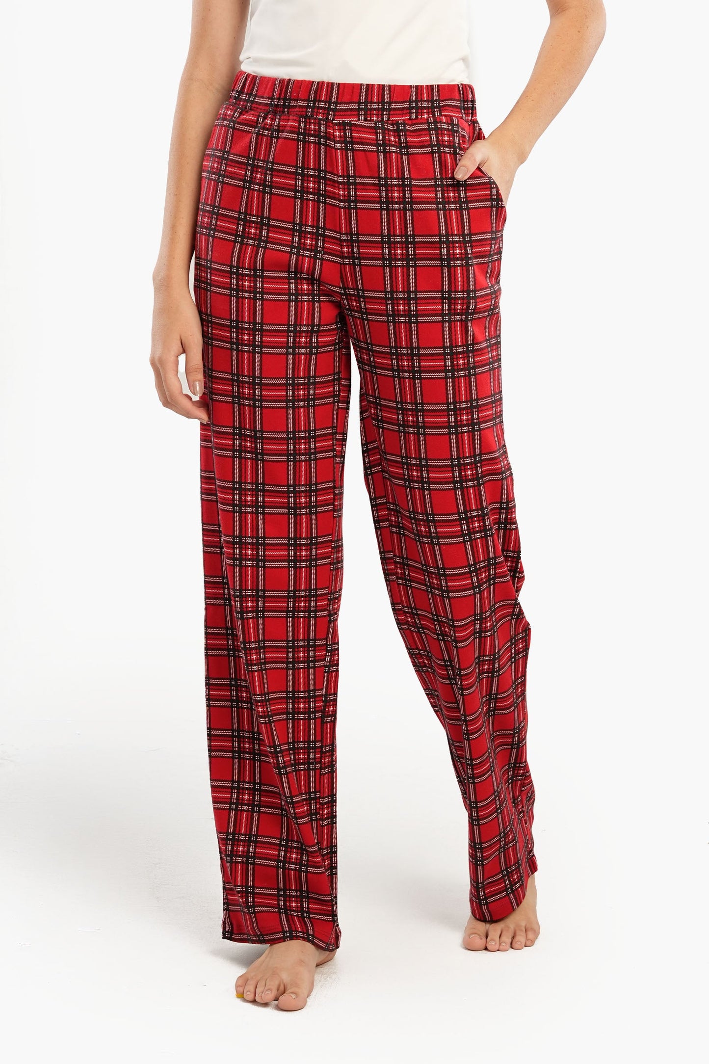 Checkered Straight Leg Pyjama Pants