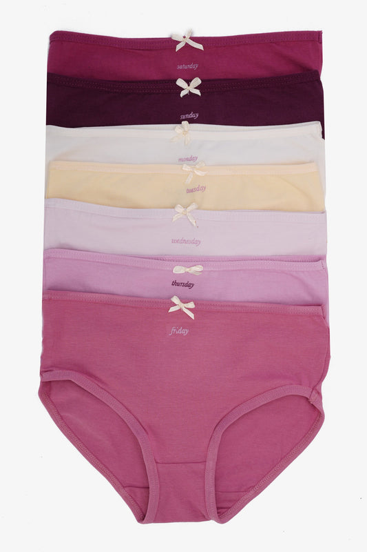 مجموعة من 7 سراويل داخلية للبنات