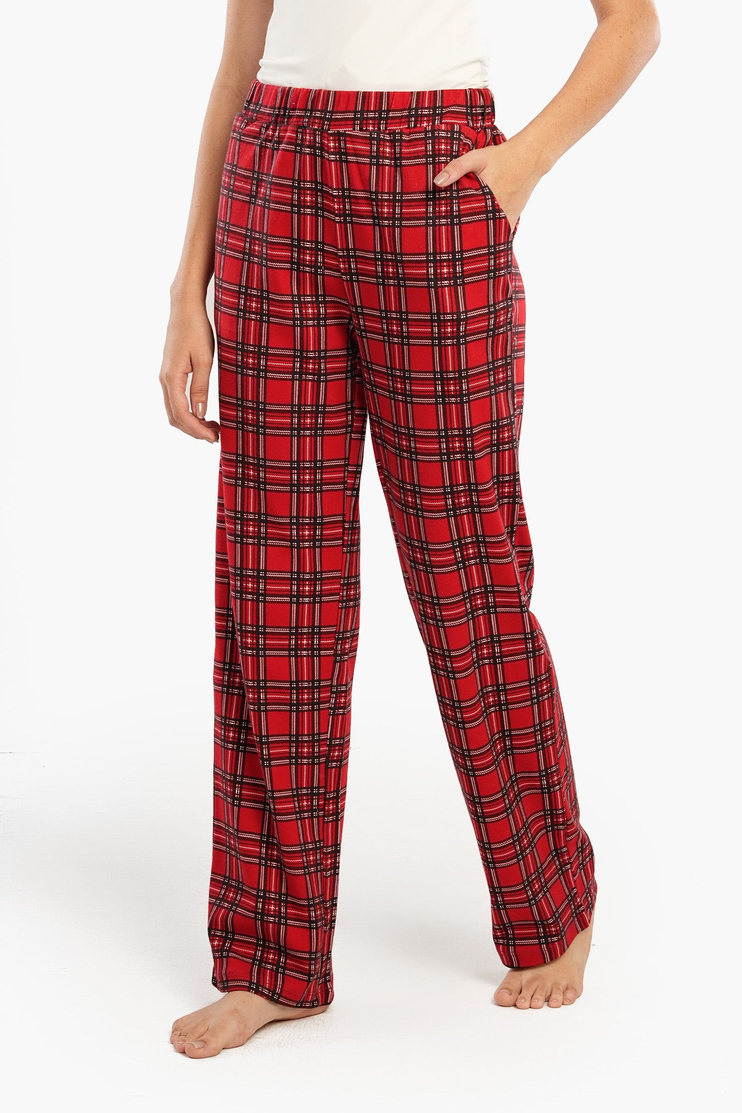 Checkered Straight Leg Pyjama Pants