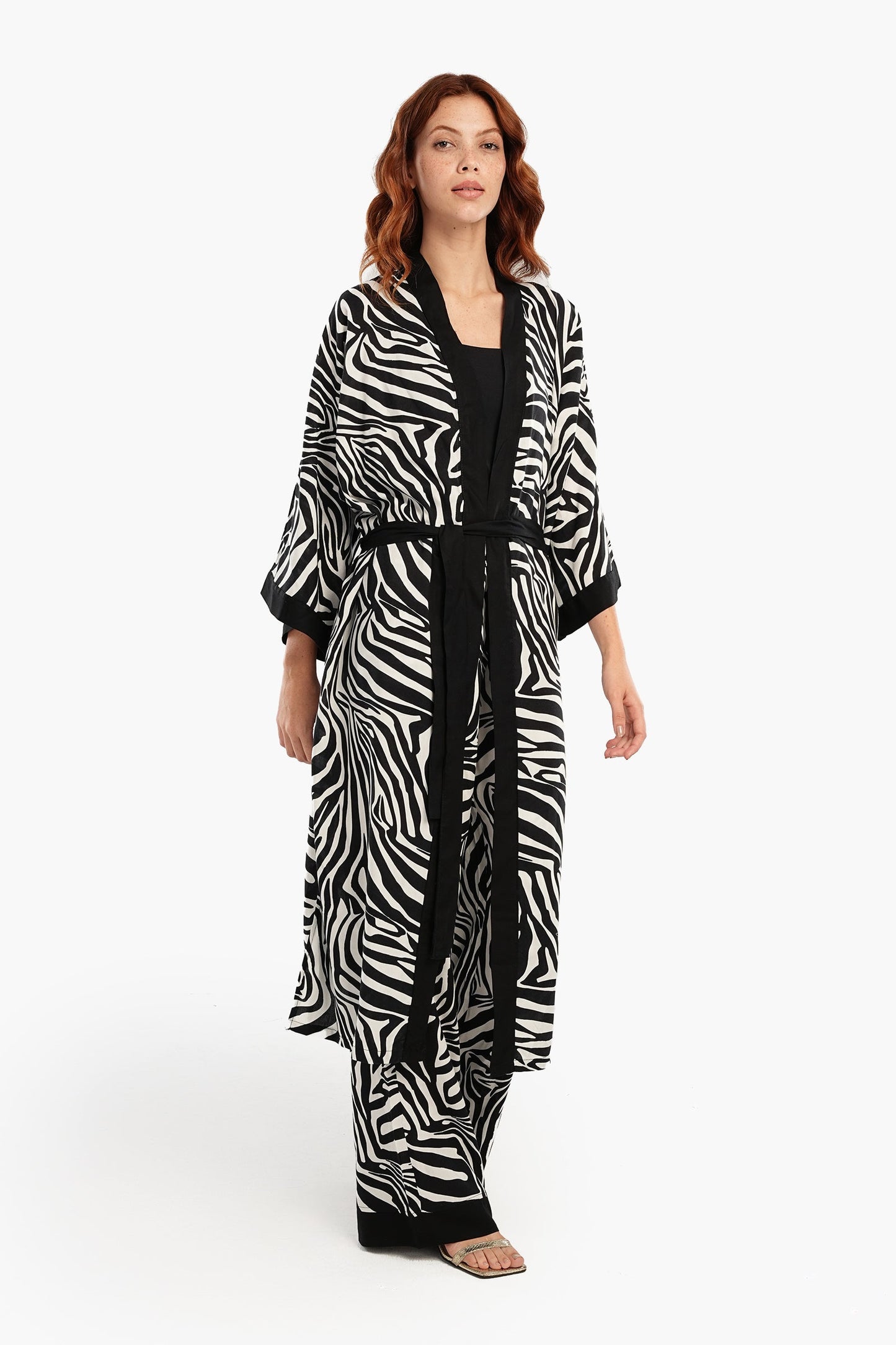 Self-Printed Knee Length Robe