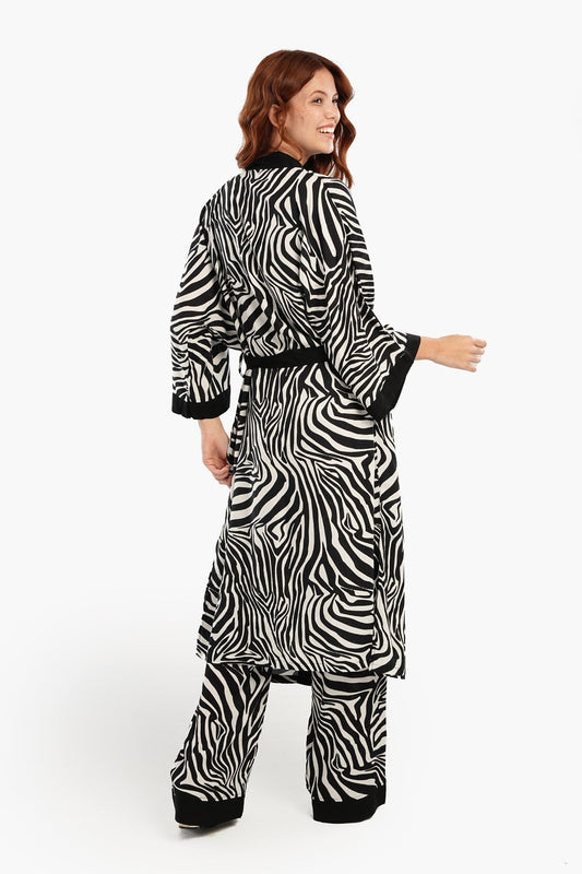 Self-Printed Knee Length Robe