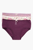 Pack of 3 Colored Brief Panties