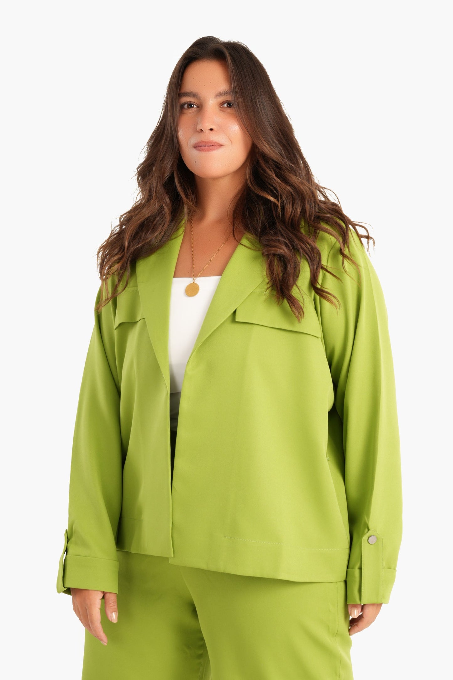 Voile Chic Jacket with Tie-Belt